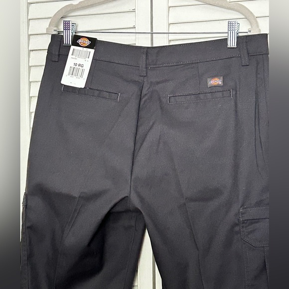 women’s Dickies pants with‎ side pockets size 10R grey NWT - Picture 3 of 5